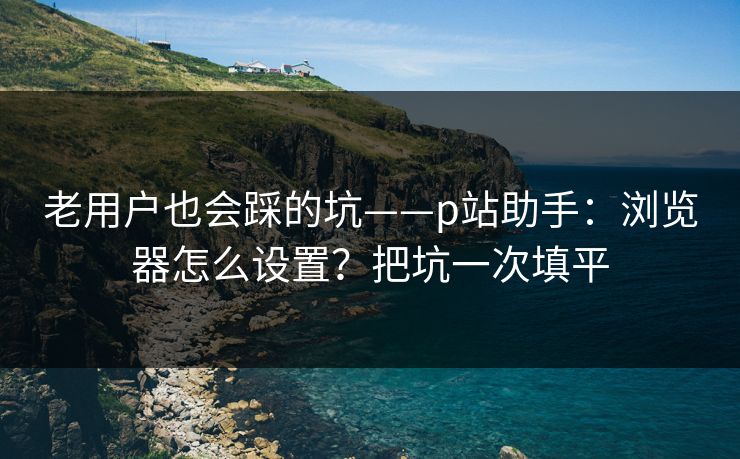 老用户也会踩的坑——p站助手：浏览器怎么设置？把坑一次填平