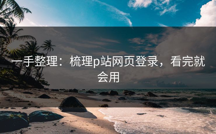 一手整理：梳理p站网页登录，看完就会用