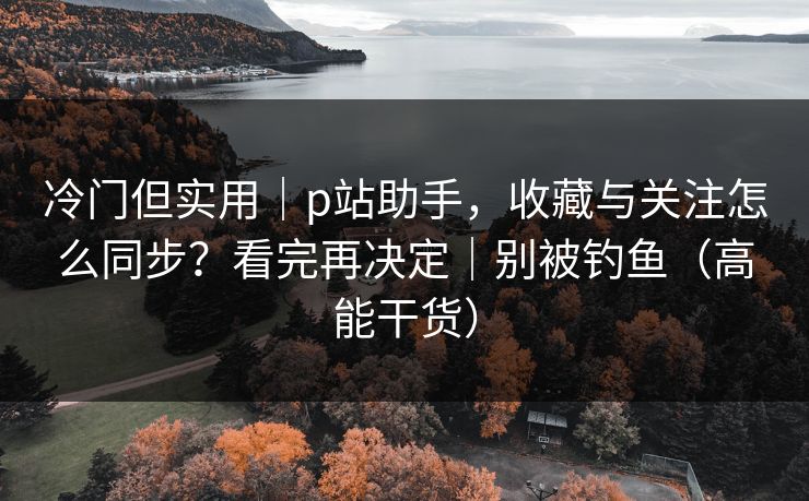冷门但实用|p站助手,收藏与关注怎么同步?看完再决定|别被钓鱼(高能干货) 冷门但实用|p站助手,收藏与关注怎么同步?看完再决定|别被钓鱼(高能干货)